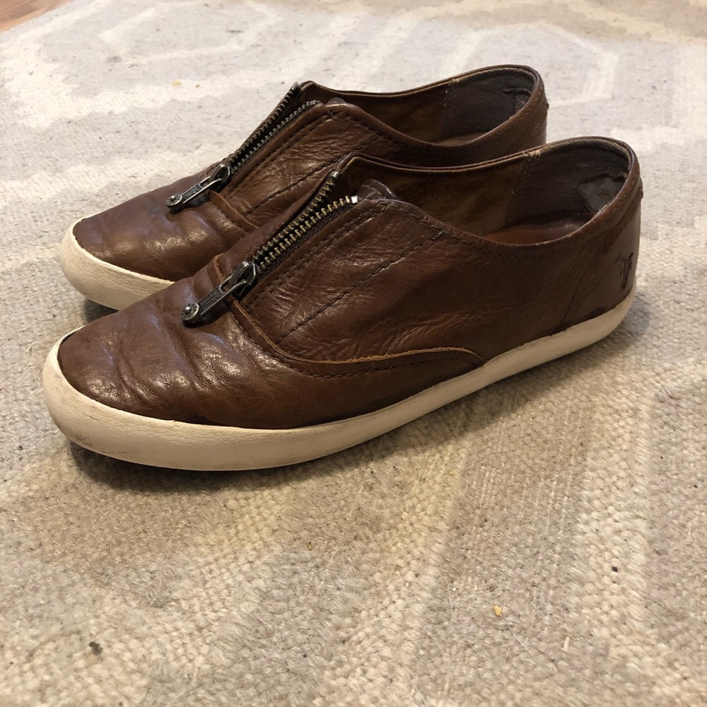 Frye Zip Flats